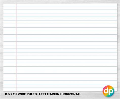 Free Printable Wide Ruled Paper Free Printable A Z