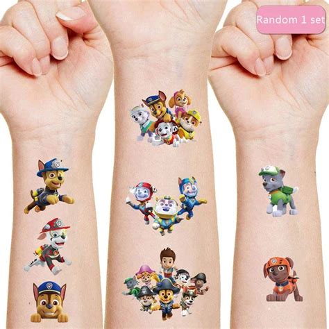 Juguetes Originales De La Patrulla Canina Pegatinas De Anime Tatuajes