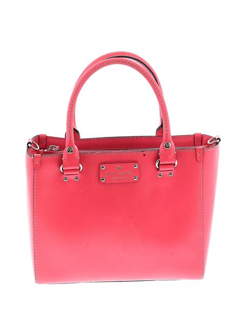 Kate Spade New York 100 Leather Solid Pink Leather Satchel One Size 73 Off Thredup