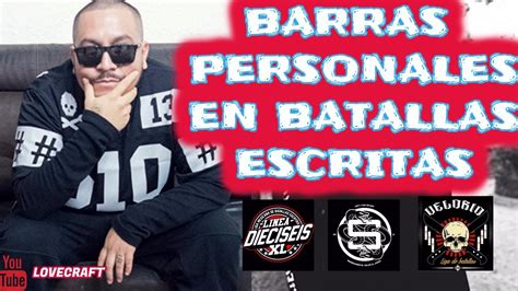 Rimas Personales En Batallas Escritas Battle Rap Mexico Youtube