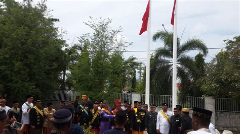 Bendera Merah Putih Dan Alam Pedeung Berkibar Di Peringatan Tahun Baru