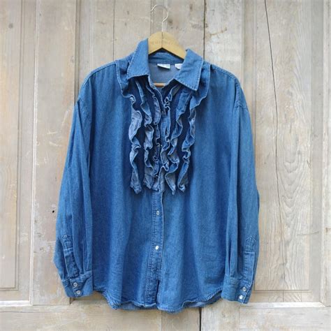 Classic Denim Shirt With A Twist By Ready To Depop