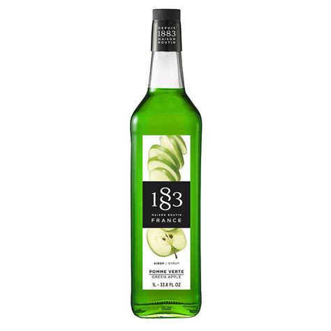 Сироп 1883 Maison Routin Зеленое яблоко (Green Apple), 1 л, стекло ...