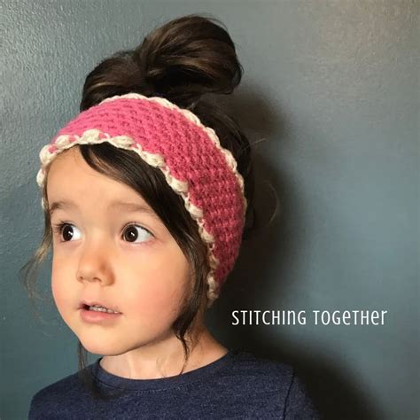 Crochet Ear Warmer Pattern With A Size Chart Stitching Together