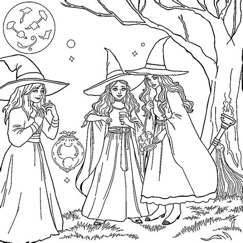 Best Witch Coloring Pages Free Printable Pdf