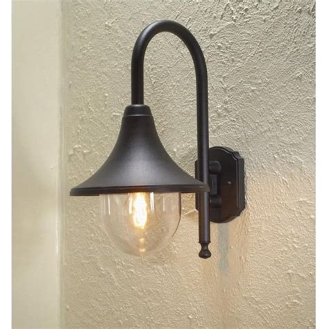 Konstsmide Bari Outdoor Wall Light In Black Finish