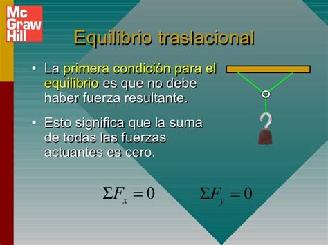 Equilibrio Traslacional