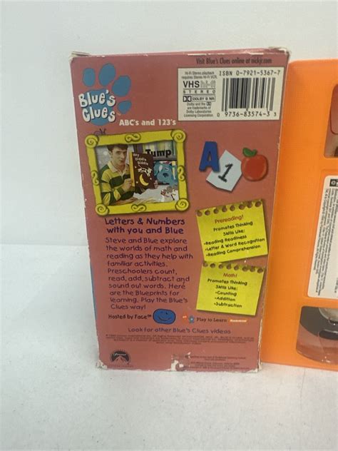 Blues Clues Abcs And S Vhs Ebay