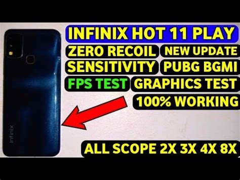 Infinix Hot 11 Play Review Graphics Fps Test BGMI PUBG Zero Recoil New Update Sensitivity No