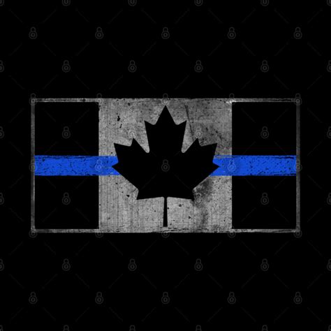 Canada Thin Blue Line Flag Canada Thin Blue Line Flag Mask Teepublic