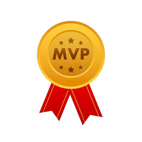 MVP Gold Medal Award. Most Valuable Player Stock Vector - Illustration ...