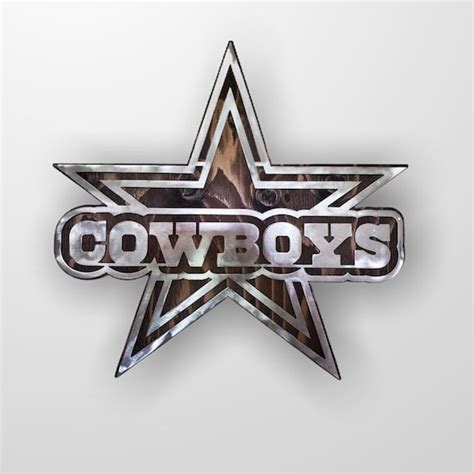 Dallas Cowboys Tribute Metal Art on Wood Made in USA Metal Art - Etsy