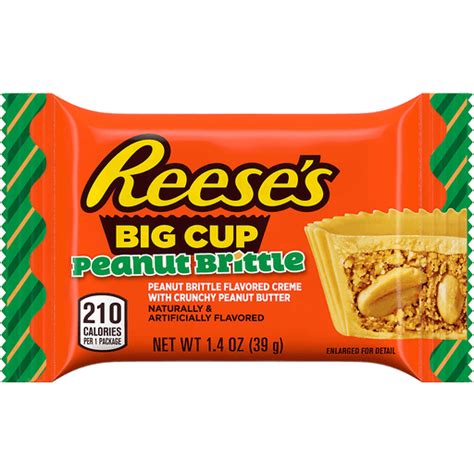 Reese S Big Cup Peanut Brittle Flavor Creme Crunchy Peanut Butter Cups