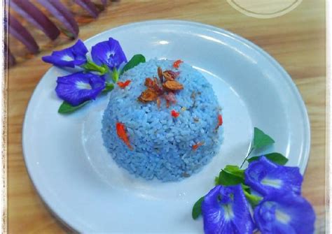 Resep Nasi Liwet Bunga Telang Aka Nasi Kerabu Malaysia Oleh F