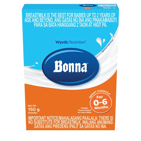 Bonna Stage 1 Infant Formula For 0 To 6 Months 150g Shopee Philippines