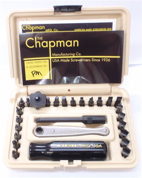 Chapman Model 8900 27 Piece Deluxe Screwdriver Set Tan (8900TAN)