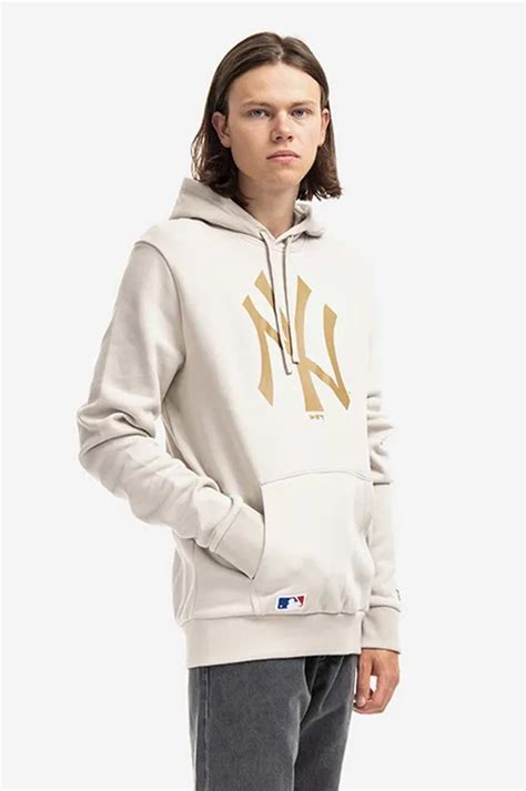 New Era Sweatshirt Hoody York Yankees Mens Beige Color At Prm Us