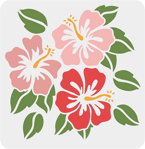 Hawaiian Hibiscus Flower Outline