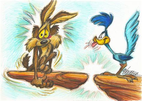 Wile E Coyote Road Runner Original Drawing Joan Catawiki