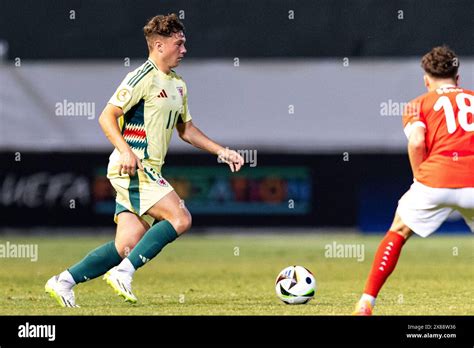 Larnaca Cyprus 23rd May 2024 Cruz Allen In Action Cymru U17 V