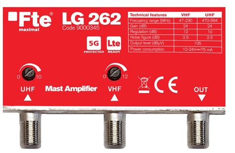 Fte Lg Lte Uhf Vhf Mast Amplifier Db Fidelity Technology Solutions