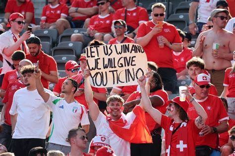 Switzerland Vs Italy Uefa Euro Germany Editorial Photography