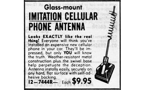 In 1987 A Fake Cellphone Antenna For Your Car Made You Look Like A