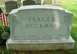 William Henry Yeager 1863 1901 Mémorial Find a Grave