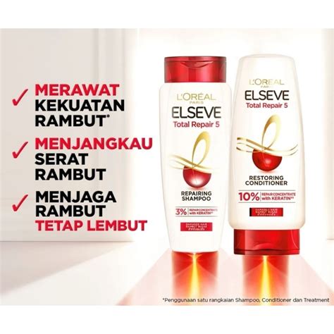 Jual PAKET HEMAT ISI 2 L Oreal Paris Elseve Total Repair 5 Repairing