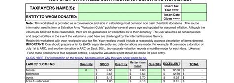 Charitable Worksheet Fill Out Printable PDF Forms Online Worksheets