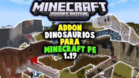 DINOSAURIOS Addon Phaneroland Mesozoica BETA Para Minecraft PE Best