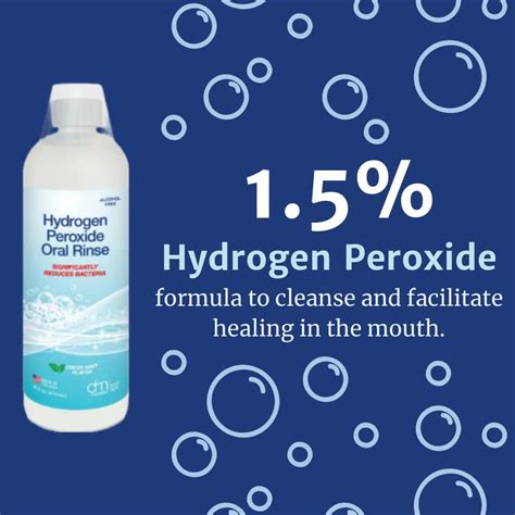 Hydrogen Peroxide Oral Rinse By Denmat Fresh Mint Flavor One Bottle