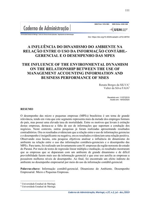 PDF O EFEITO DO AMBIENTE NA RELAÇÃO ENTRE O USO DAS INFORMAÇÕES