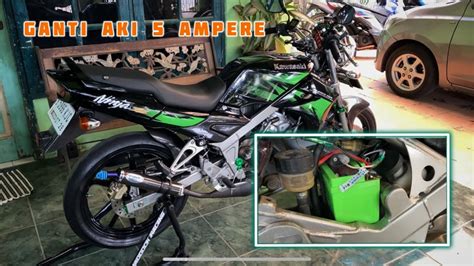 Ganti Aki Ninja R Pakai Ampere Punya Honda Beat Ninja R Stroke