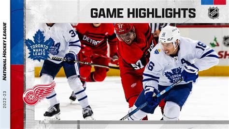 Maple Leafs Red Wings 11 28 NHL Highlights 2022 YouTube