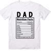 Dad Nutrition Facts Label T Shirts Clothfusion Tees Essential T Shirts