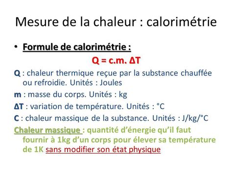 Transfert De Chaleur Et De Masse Ppt T L Charger