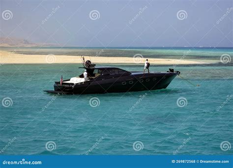 Vacation Active Recreation On Yacht On Sunny Day Tourists Are Resting