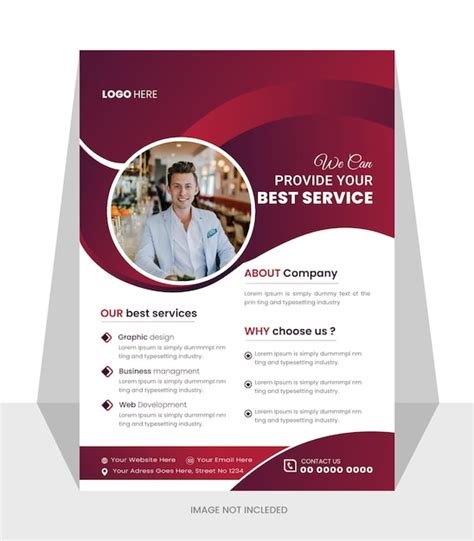 Kreative Business Flyer Design Vorlage Premium Vektor