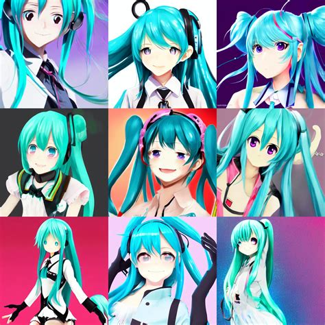 Hatsune Miku Full Frame Shot Pixiv Artstation Stable Diffusion