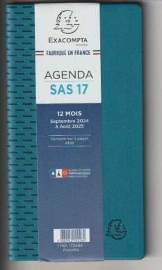 Exacompta Agenda Sas Winner Semainier Sept Sept X