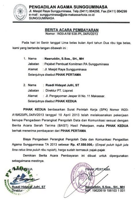 13 Contoh Berita Acara Versi Lengkap Dan Cara Membuatnya