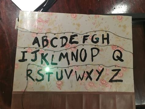 My Diy Stranger Things Alphabet Wall Part 1 Esp8266 And Craft Time