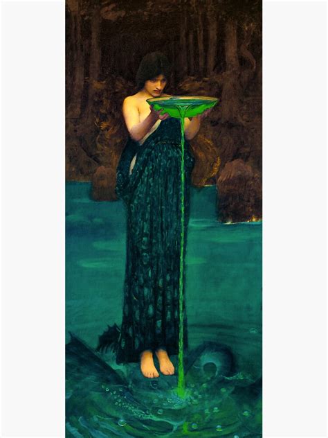 Circe Invidiosa 1892 By John William Waterhouse Sticker For Sale By High Resolution Redbubble