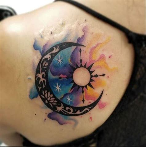 50 Sun and Moon Tattoos Ideas for Couples (2018) | TattoosBoyGirl - Part 4