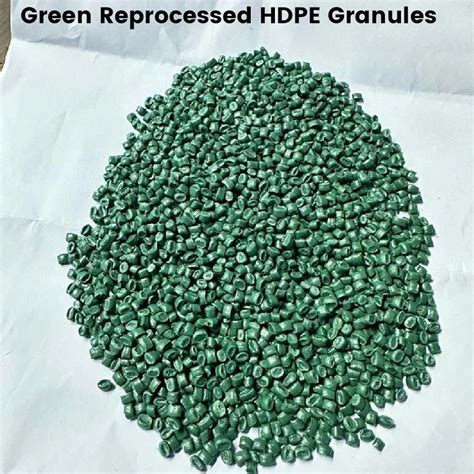 Green Reprocessed Hdpe Granules For In Making Pipe Grade A Grade At