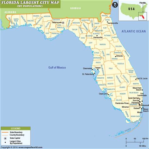 Largest Cities In Florida Florida Cities By Population