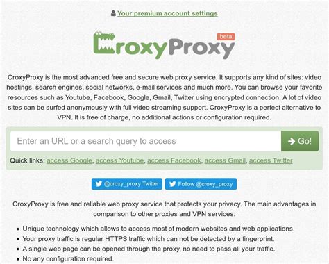 CroxyProxy Web Proxy CroxyProxy Is The Most Advanced Free And Secure