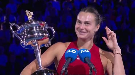 Tennis Open D Australie F Sabalenka Sans Voix Apr S Son