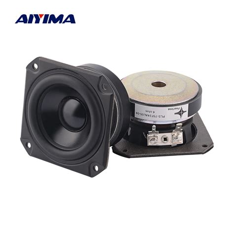 AIYIMA 2Pcs 3 Inch Full Range Speaker Driver 4 Ohm 40W Bookshelf